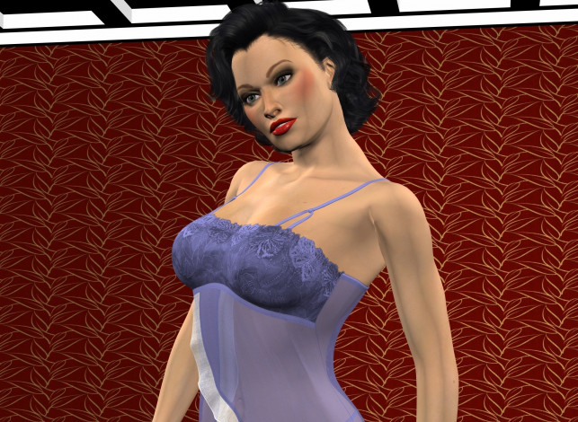 Обои картинки фото 3д графика, люди , people, взгляд, девушка, фон