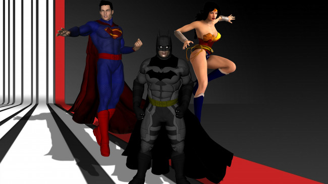 Обои картинки фото 3д графика, фантазия , fantasy, девушка, взгляд, фон, супермен