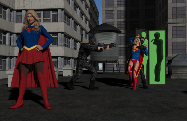 Обои картинки фото 3д графика, фантазия , fantasy, девушка, взгляд, фон, супермен