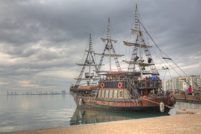 Обои картинки фото корабли, парусники, причал