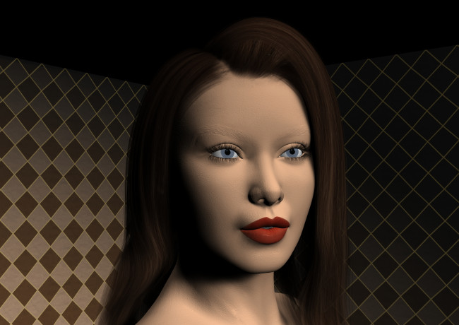 Обои картинки фото 3д графика, портрет , portraits, фон, взгляд, девушка