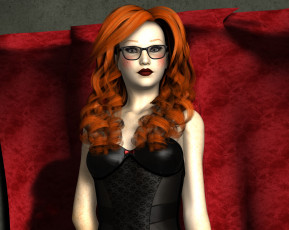 Картинка 3д+графика люди+ people фон взгляд девушка