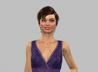 Картинка 3д+графика люди+ people фон взгляд девушка