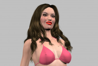 Картинка 3д+графика люди+ people фон взгляд девушка