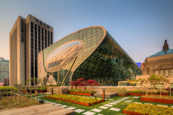 Картинка города -+здания +дома южная корея корпус городской мэрии seoul new city hall
