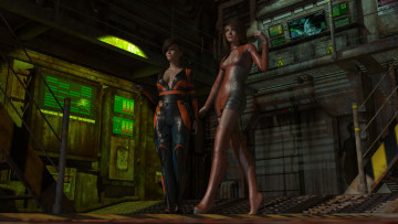 Картинка 3д+графика фантазия+ fantasy девушки взгляд фон