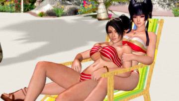 Картинка 3д+графика люди+ people девушки фон взгляд