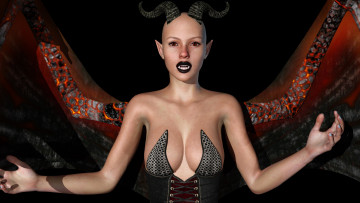 Картинка 3д+графика существа+ creatures фон кастаника взгляд