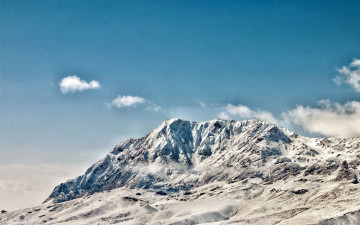 Картинка природа горы вершина снег