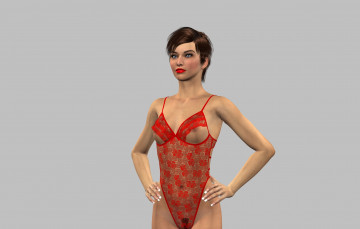 Картинка 3д+графика люди+ people фон взгляд девушка