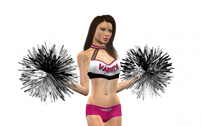 Обои картинки фото 3д графика, люди , people, девушка, взгляд, фон