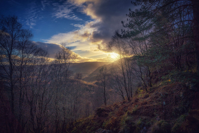 Обои картинки фото природа, восходы, закаты, простор