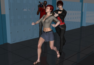 Картинка 3д+графика люди+ people фон взгляд девушки