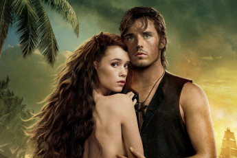 Картинка кино+фильмы pirates+of+the+caribbean+4 +on+stranger+tides пальма парень русалка