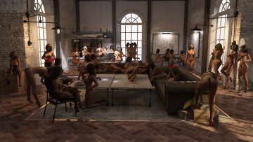 Картинка 3д+графика люди+ people фон взгляд девушки