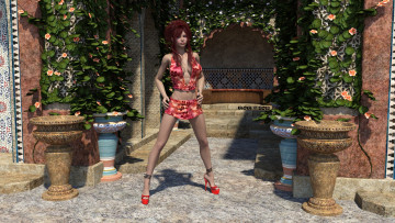 Картинка 3д+графика люди+ people взгляд девушка фон