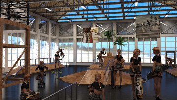 Картинка 3д+графика люди+ people взгляд фон девушки