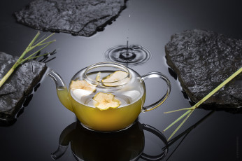 Картинка еда напитки +чай чай зеленый чайник вода