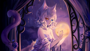 Картинка sheya аниме животные +существа девушка