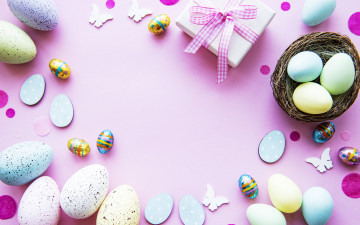 обоя праздничные, пасха, фон, яйца, композиция