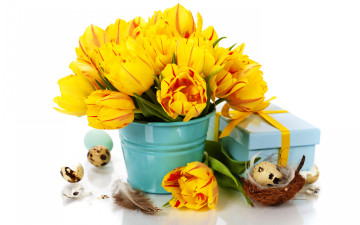 Картинка праздничные пасха праздник тюльпаны