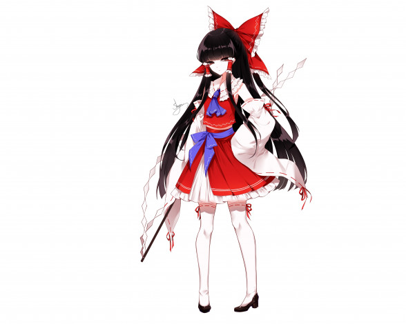 Обои картинки фото sheya, аниме, touhou, девушка