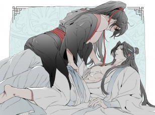 Картинка аниме mo+dao+zu+shi вэй усянь лань ванцзи постель