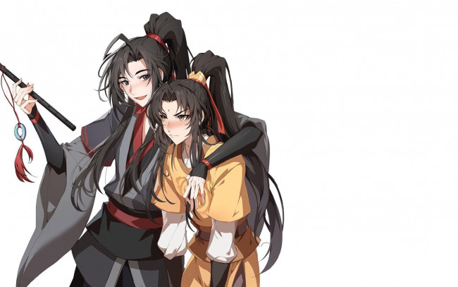 Обои картинки фото аниме, mo dao zu shi, вэй, усянь, цинь, лин