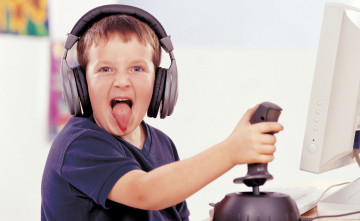 Картинка разное люди мальчик наушники язык джойстик