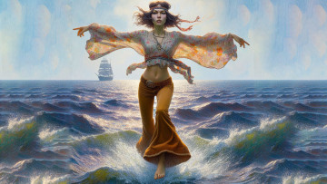 Картинка фэнтези девушки нейросети графика нейроарт ai art нейронные сети рисунки нейро искусство нейрографика graphics neuroart neural networks drawings neuro neurography