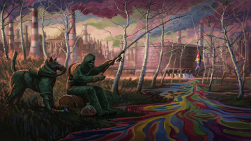 обоя фэнтези, романтика апокалипсиса, нейросети, графика, нейроарт, ai, art, нейронные, сети, рисунки, нейро, искусство, нейрографика, graphics, neuroart, neural, networks, drawings, neuro, neurography