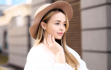 Картинка девушки -+лица +портреты шляпа лицо блондинка