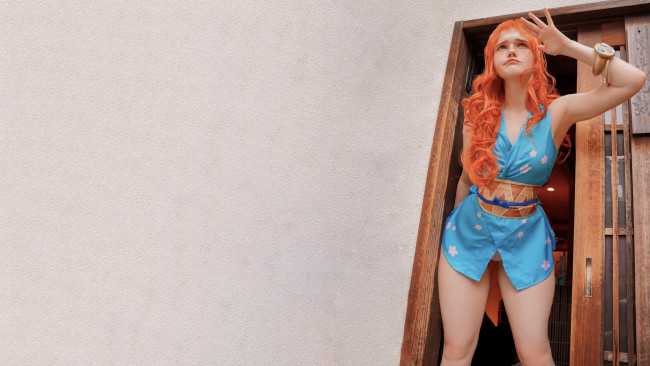 Обои картинки фото девушки, - креатив,  косплей, красивая, девушка