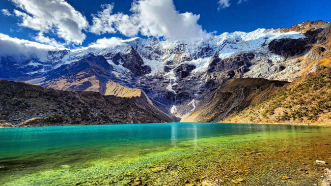 Обои картинки фото laguna humantay, peru, природа, побережье, laguna, humantay