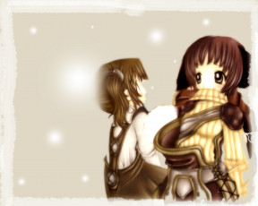 Картинка аниме merry chrismas winter