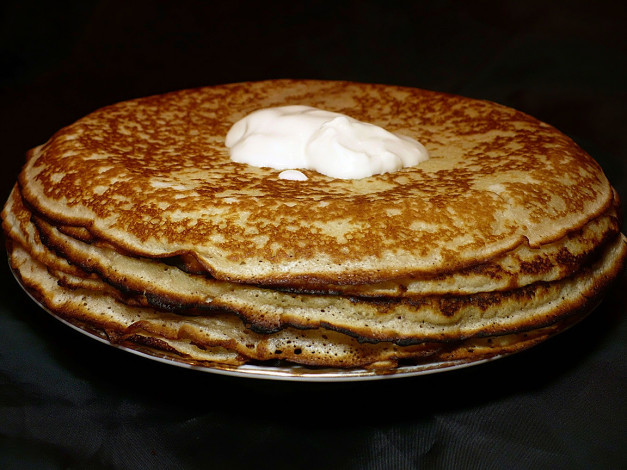 Обои картинки фото еда, блины, оладьи
