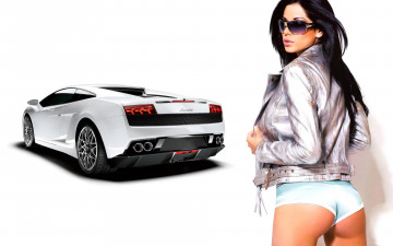 Картинка автомобили авто девушками