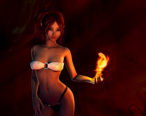 Картинка fire elf фэнтези эльфы