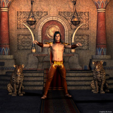 Картинка 3д графика fantasy фантазия леопарды