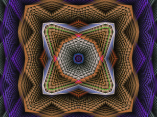 Картинка 3д графика fractal фракталы фон узор