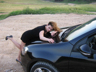 Картинка автомобили авто девушками