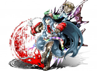 Картинка аниме touhou tenshi hinanawi