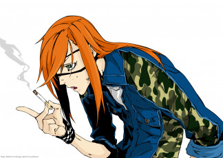 Картинка аниме dogs bullets carnage badou nails