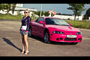 Картинка автомобили авто девушками