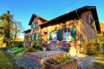 Картинка города здания дома hdr