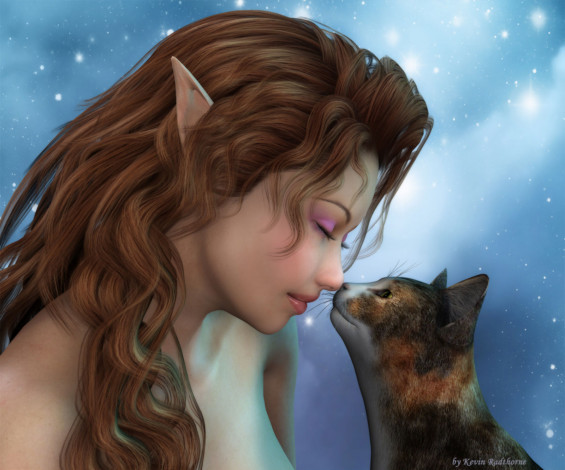 Обои картинки фото 3д, графика, elves, эльфы, iu