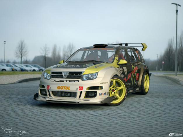 Обои картинки фото автомобили, 3д, dacia