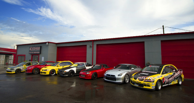 Обои картинки фото автомобили, разные, вместе, mitsubishi, cars, mix, honda, toyota, sport, drift, japan