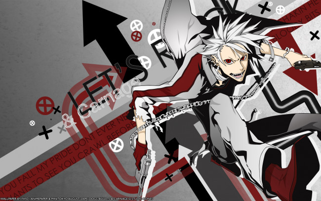 Обои картинки фото аниме, dogs, bullets, carnage, haine, rammsteiner