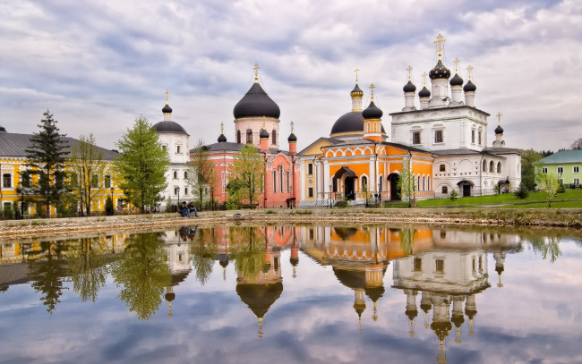 Обои картинки фото города, православные, церкви, монастыри, давидова, пустынь, храм, небо